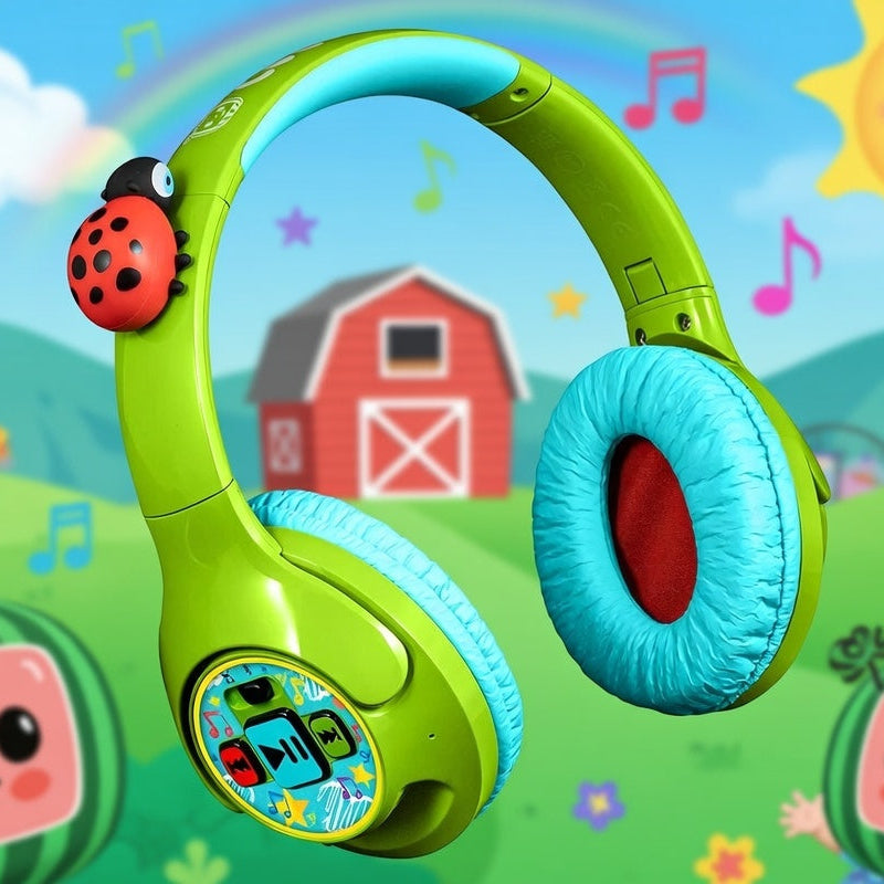 Cocomelon Bluetooth Toddler Headphones with Preloaded Songs