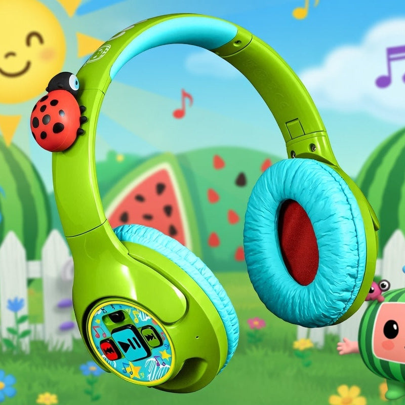 Cocomelon Bluetooth Toddler Headphones with Preloaded Songs