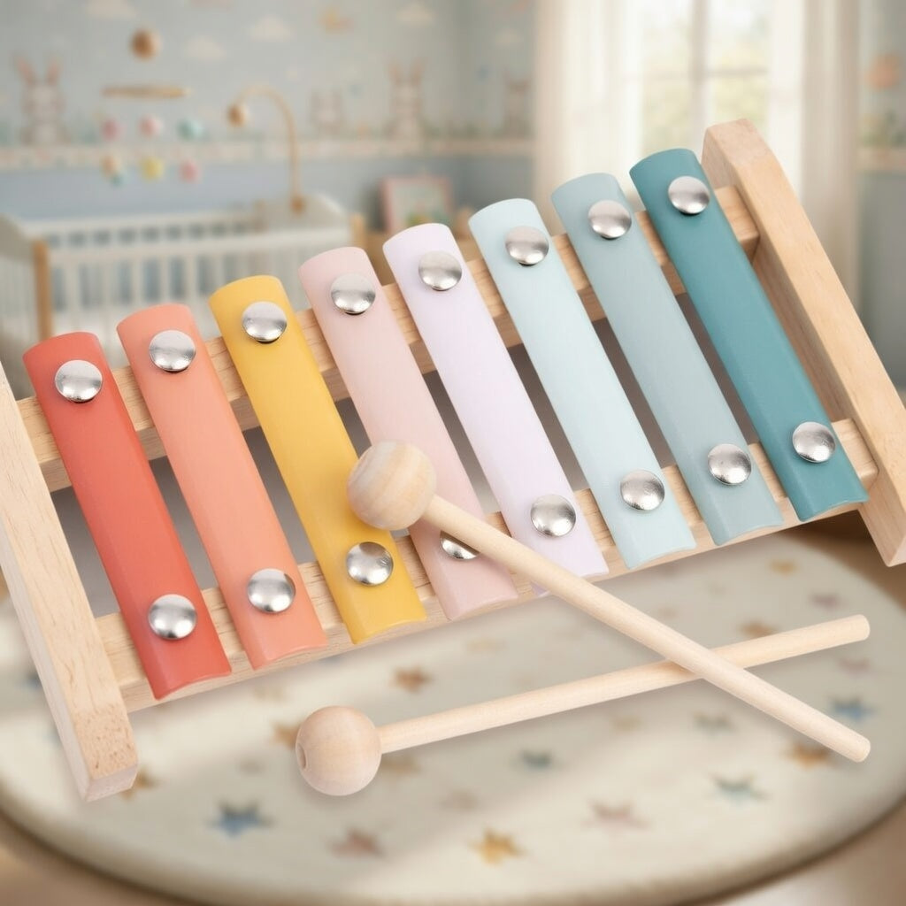 Baby's Delight Musical Set - Wooden Instruments Gift