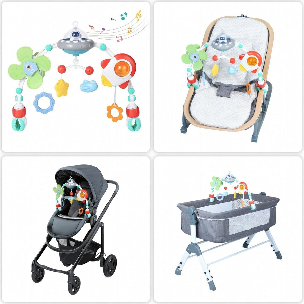 Musical Mobile Arch Toy for Crib, Stroller, Capsule