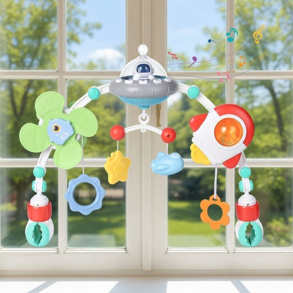 Musical Mobile Arch Toy for Crib, Stroller, Capsule