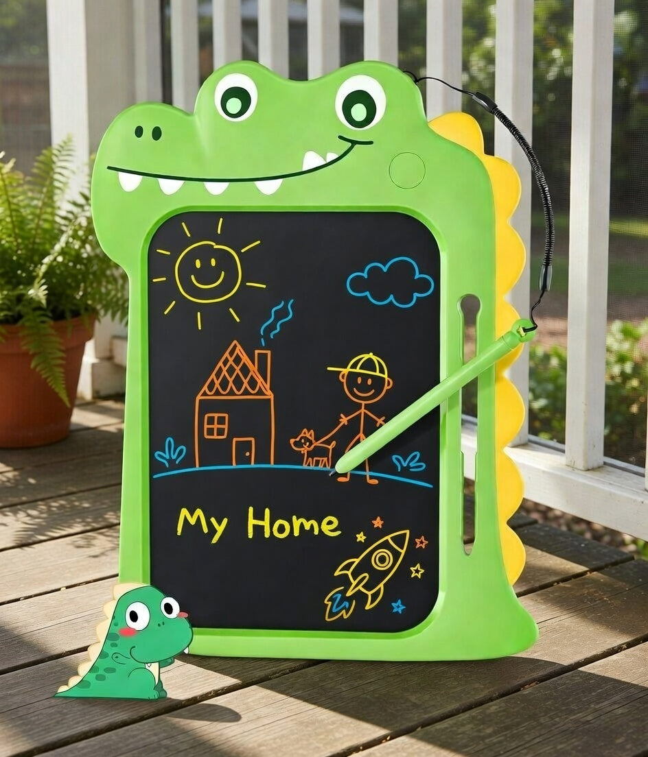 Dino Sketch Pad for Kids: LCD Doodle Board & Drawing Tablet