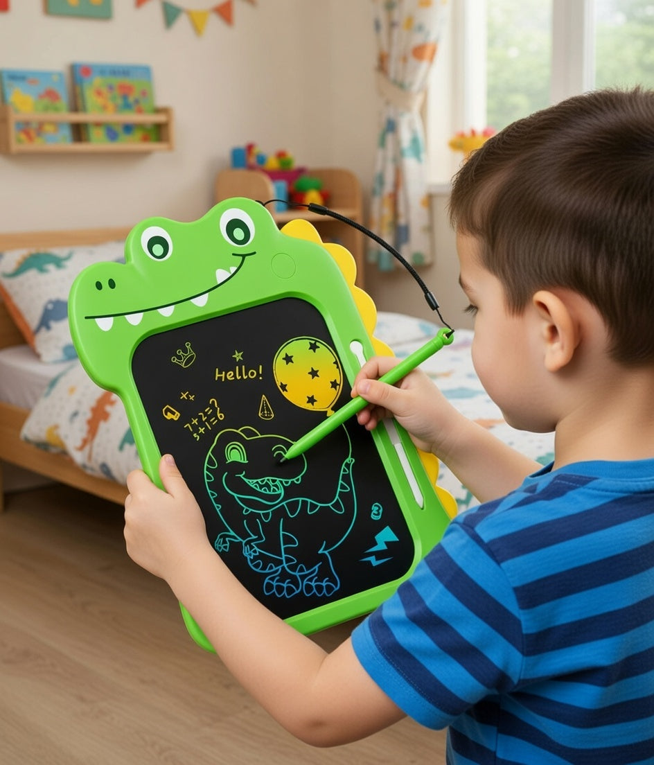 Dino Sketch Pad for Kids: LCD Doodle Board & Drawing Tablet