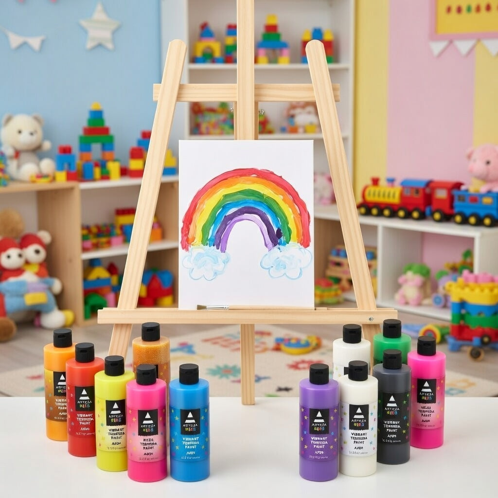 Kids 16-Pack Washable Tempera Paints 400ml