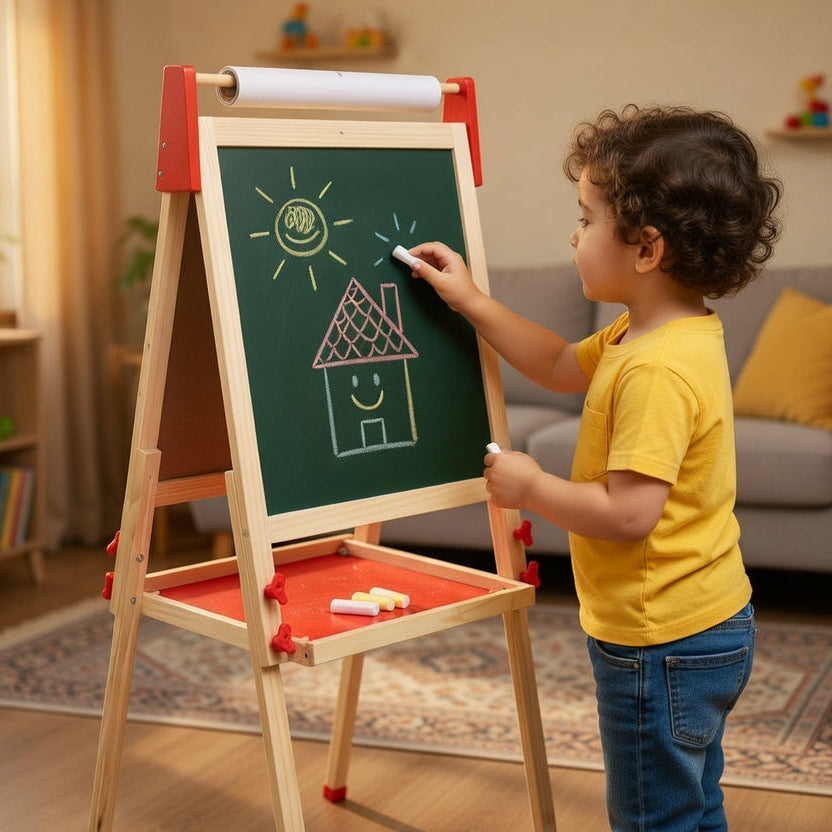 Deluxe Dual-Sided Kids' Art Easel