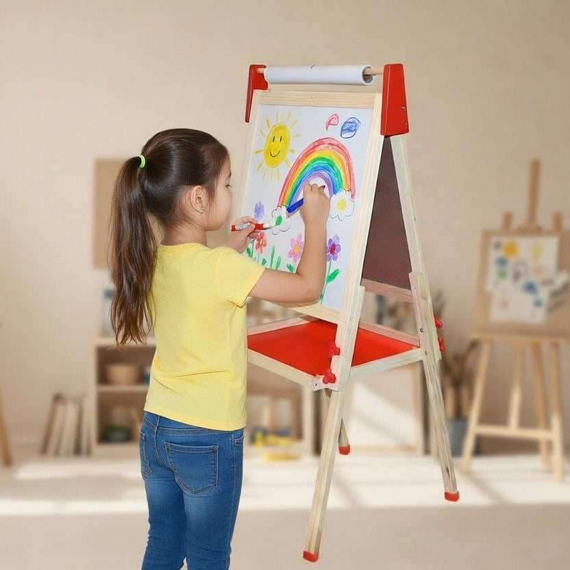 Deluxe Dual-Sided Kids' Art Easel
