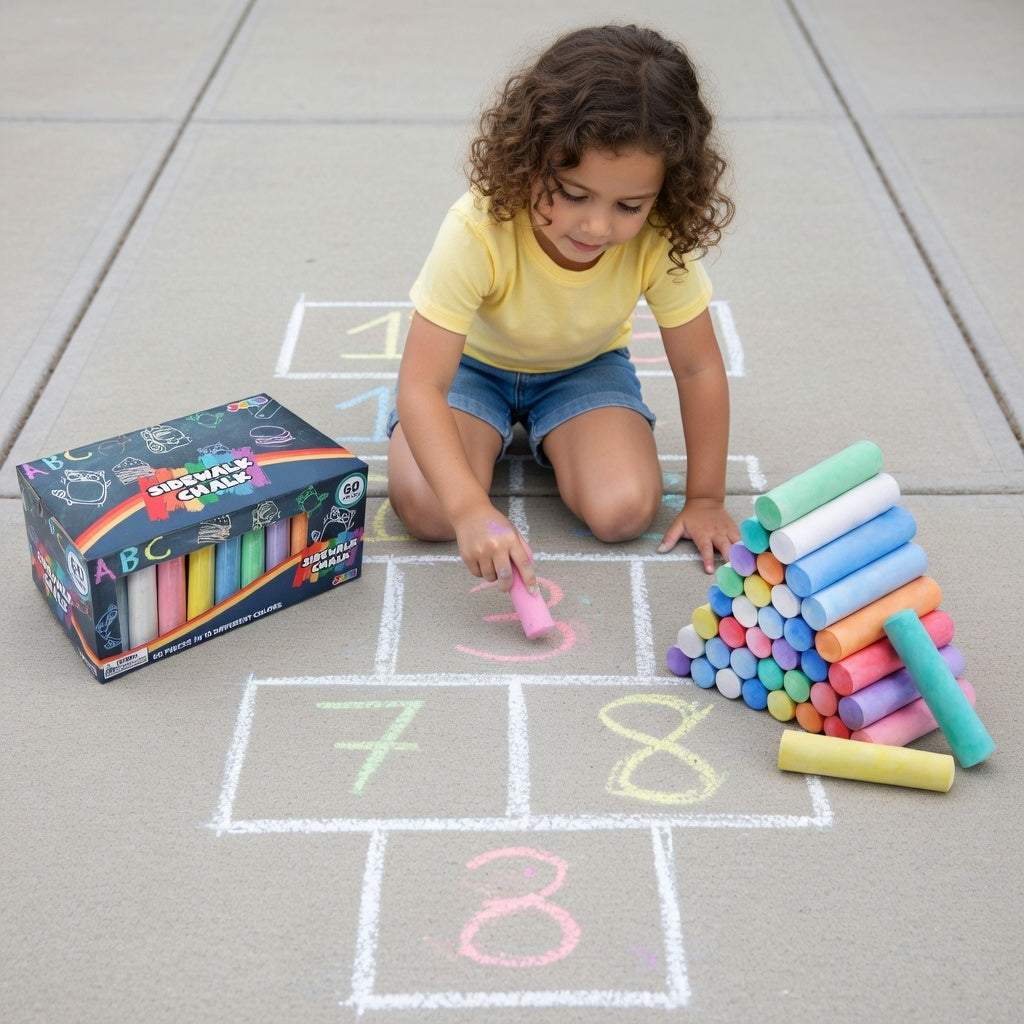 Multi Colored Sidewalk Chalk (60 pc)
