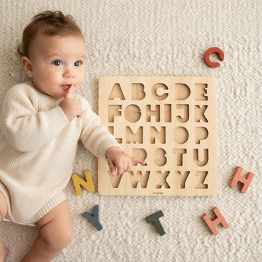 Montessori Wooden Alphabet Puzzle Board