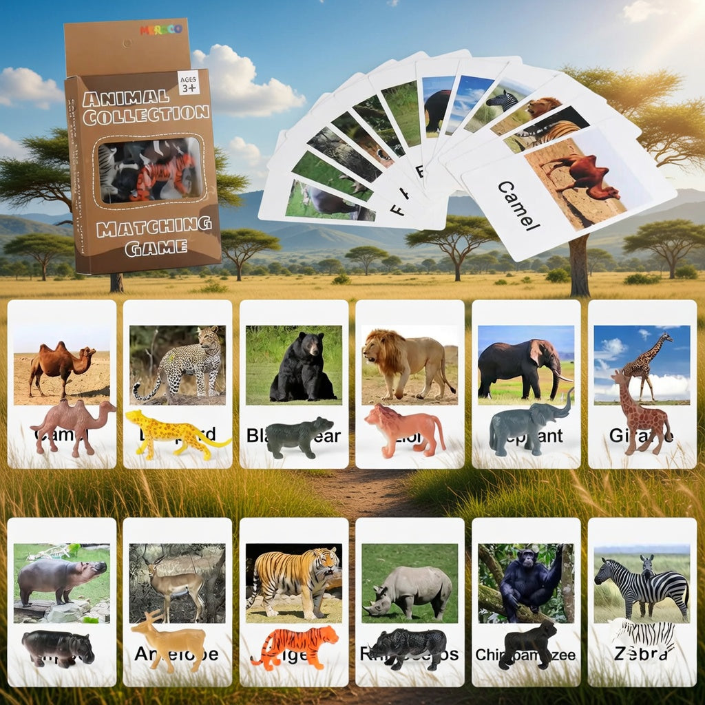 Montessori Safari Animal Matching Game
