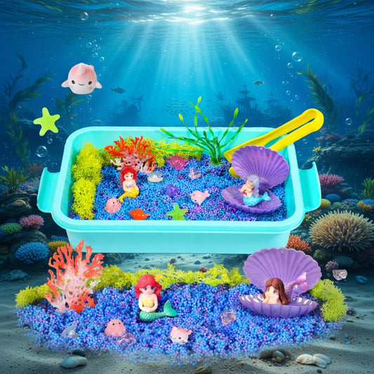 Mermaid Foam Sensory BinOcean Play Kit