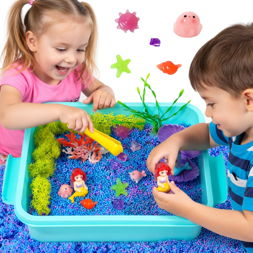 Mermaid Foam Sensory BinOcean Play Kit