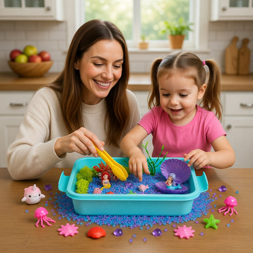 Mermaid Foam Sensory BinOcean Play Kit