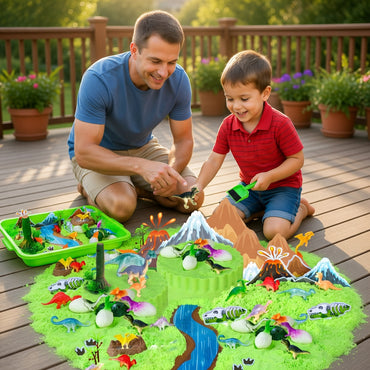 Jurassic Landscape Dinosaur Sensory Bin (47 pcs)