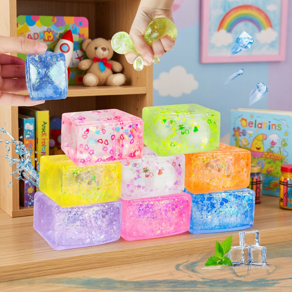 Color Splash Stress Balls Fidget Toys (8pc)