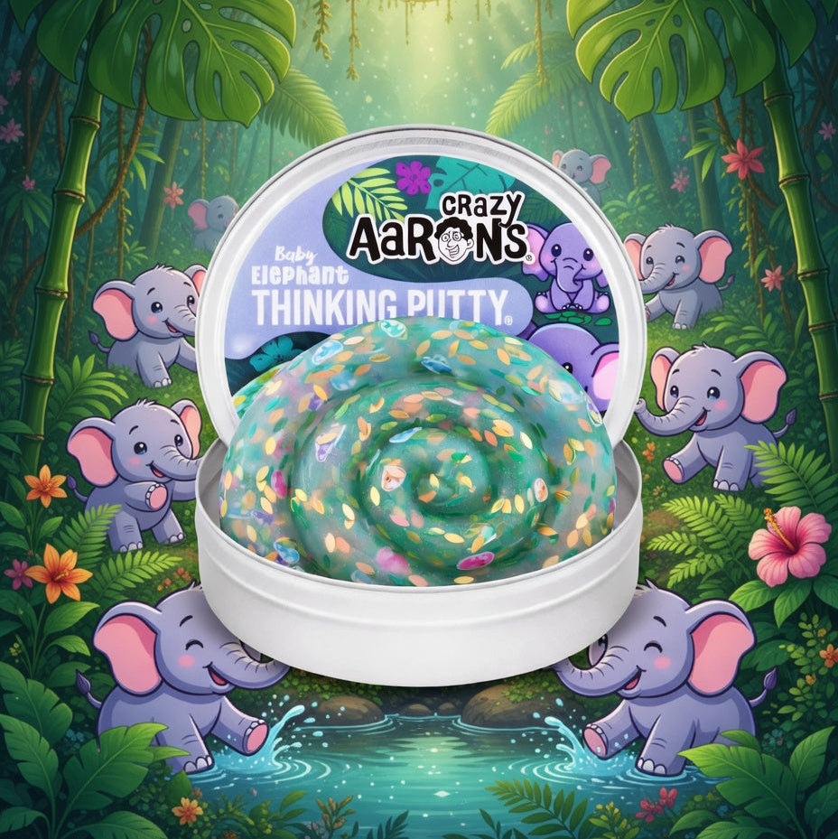 Baby Elephant Thinking Putty