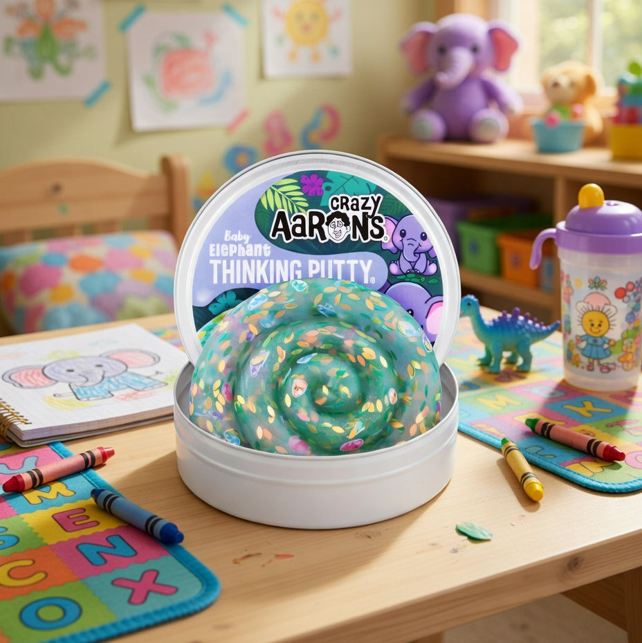 Baby Elephant Thinking Putty