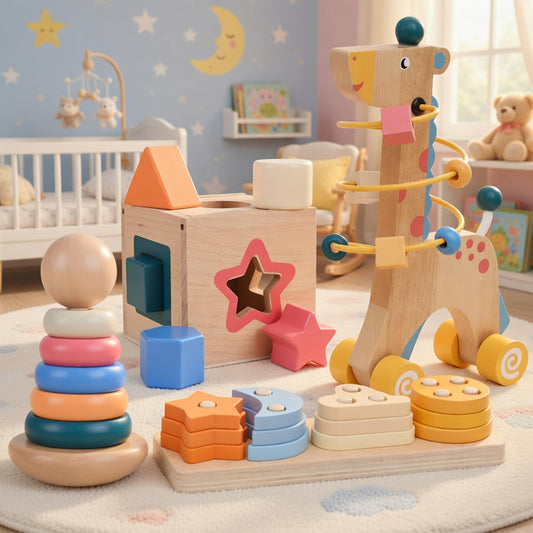 Montessori Inspired 4-in-1 Learning Kit for Toddlers