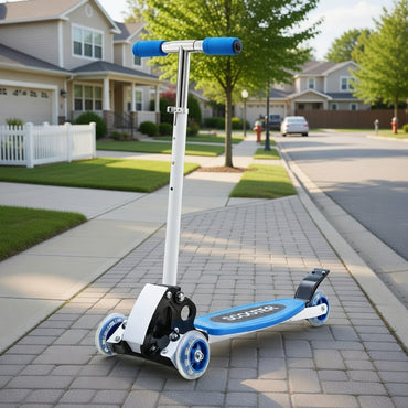 Blue Three Wheel Kick Scooter