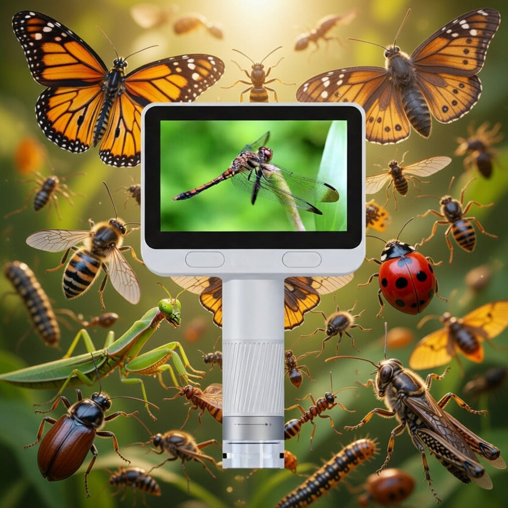 MiniScope Explorer: Kid's 1600X Handheld Digital Microscope with IPS