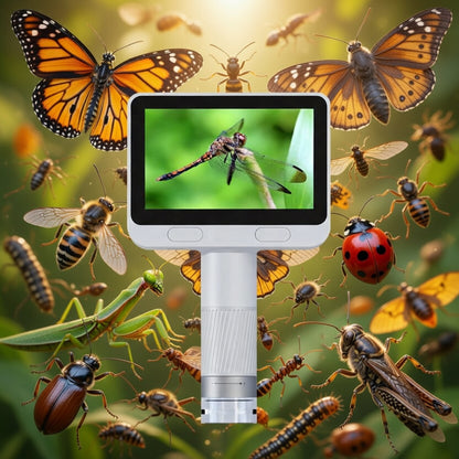 MiniScope Explorer: Kid's 1600X Handheld Digital Microscope with IPS