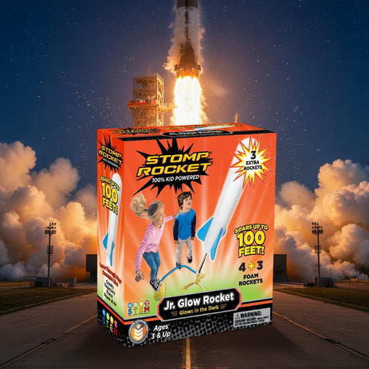 Kids' Glow Rocket Fun Launcher - STEM Outdoor Toy Set