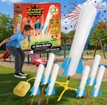 Kids' Glow Rocket Fun Launcher - STEM Outdoor Toy Set