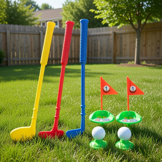 Kids Golf Explorer Set Including Plastic Driver, Iron and Putter