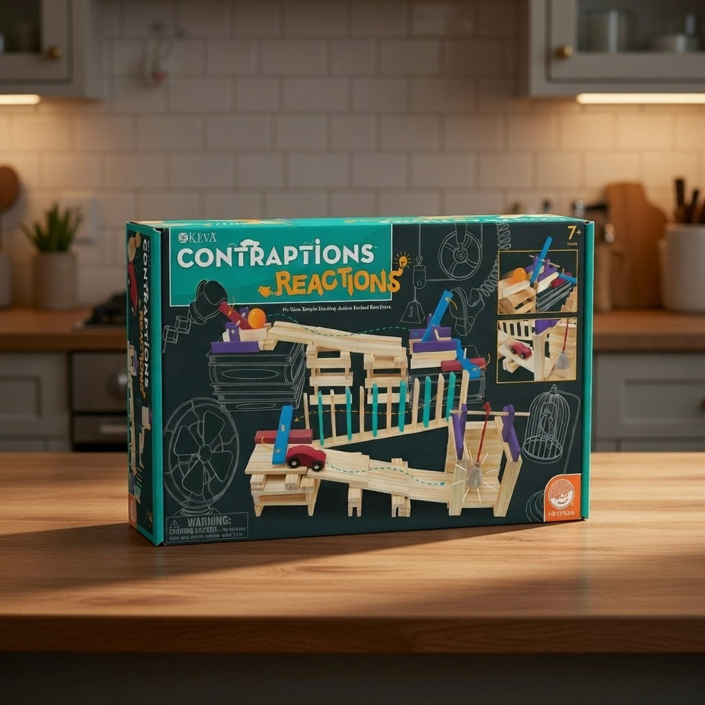 MindWare Contraptions Reactions 178-Piece Wooden Builder Set