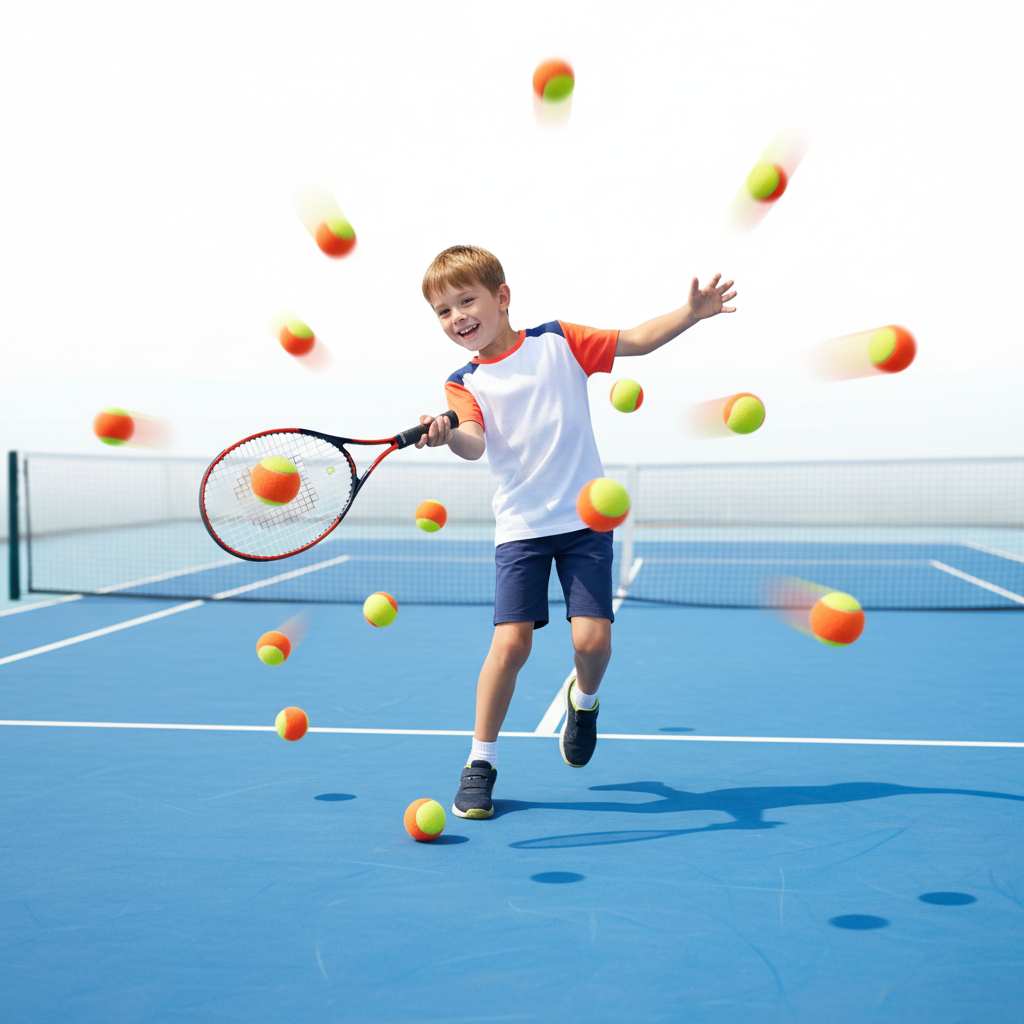 BeginnerPro 18-Pack Training Tennis Balls with Mesh Bag